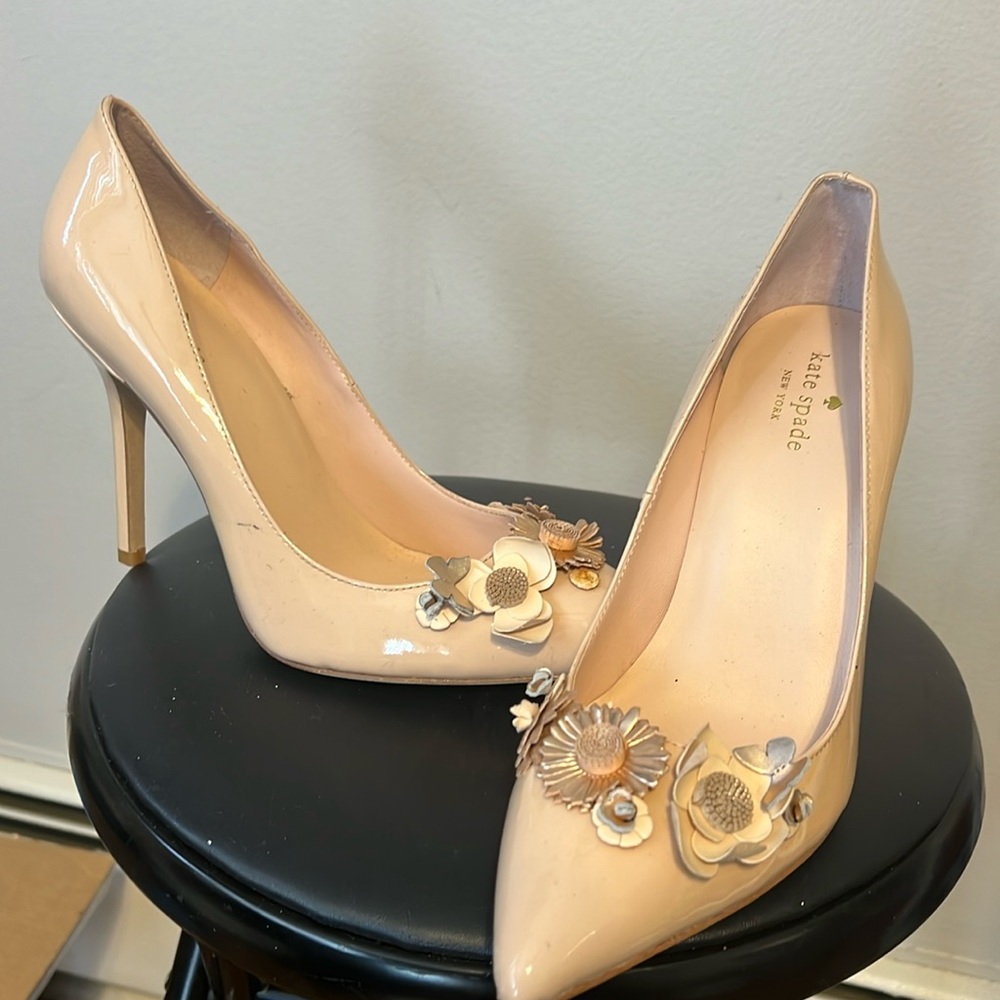 Kate Spade 4 inch peach pump